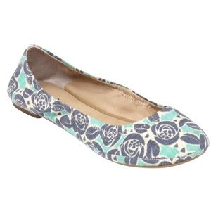 Lucky Brand Floral Emmie Flat Size 8